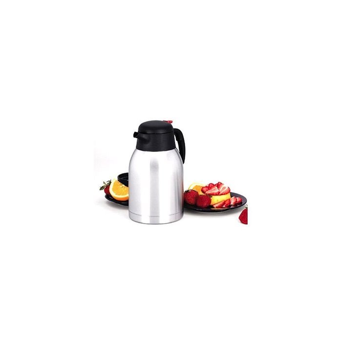 Focus Foodservice KPW9101 Stainless Steel Vacuum Insulated Carafe with Trigger, 2.1-Quart