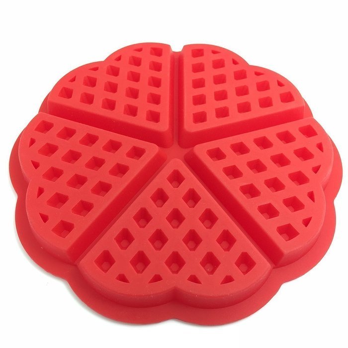 Astra shop 18-Cavity Silicone Mini Round Waffle, Cookie, Chocolate, Candy and Gummy Mold Non-Stick, Easy To Clean... N6