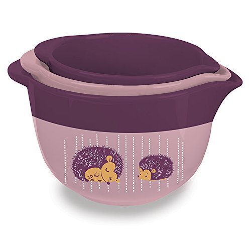 Kitsch'n Glam Ceramic 3-Piece Themed Mixing Bowl Set (Fox Theme)