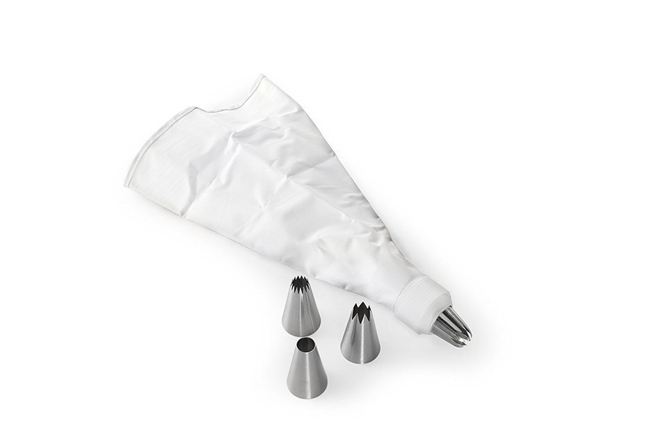 Nordic Ware 6-Piece Jumbo Decorating Tip Set, Metal