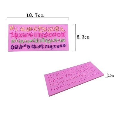 Y&XL&H Alphanumeric Shape Fondant Mold Cake Decoration Mold N2