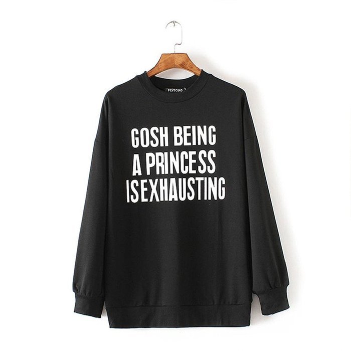 Pullover Tops,Morecome Women Ladies Letter Print Long Sleeve Sweatshirt Loose Blouse N52