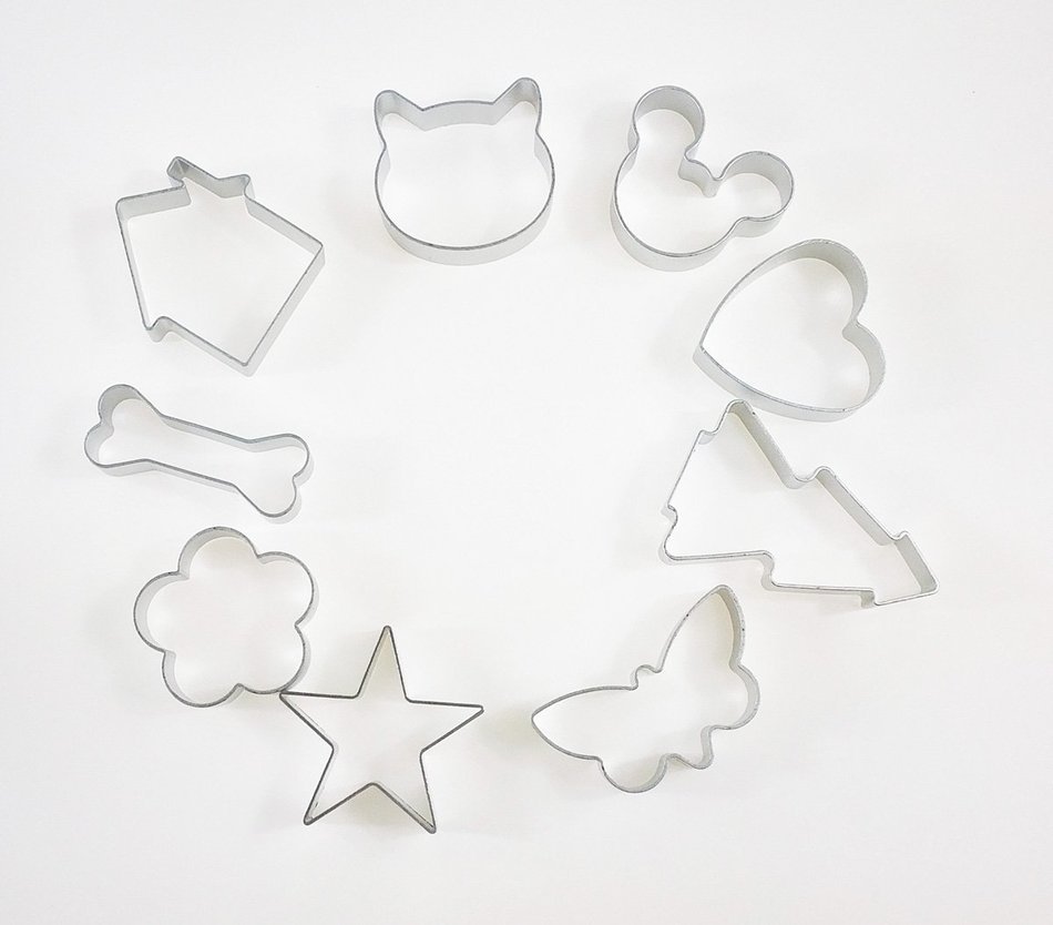 Coolrunner DIY Aluminium Fondant Cake Cookie Cutter Sugarcraft Biscuit Decorating Pastry Mold 8 Pcs for Birthday... N3