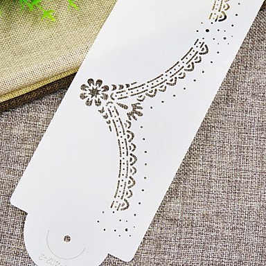 Y&XL&H Meenakari Cake Stencil Set, Cake Side Stencil, Stencil for Cake Decorating, Wall Decorating Stencil, N4