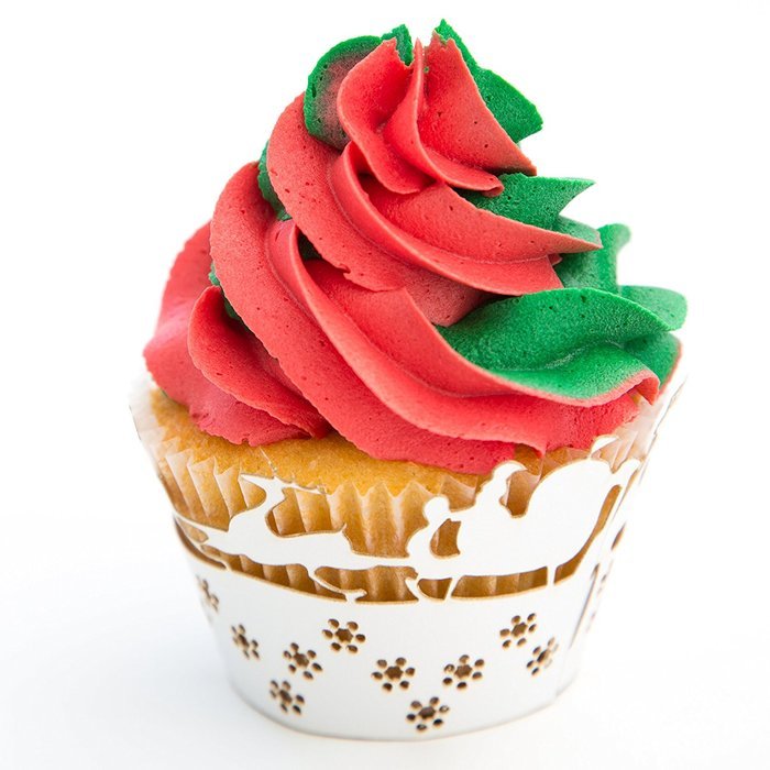 KwikCake Mini Christmas Cupcake Wrappers x 50pcs. Choose from 2 Xmas holders. N14