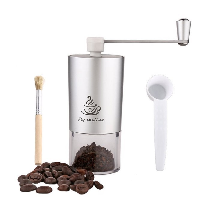 Manual Coffee Grinder with Ceramic Burr - High Quality Hand Coffee Burr Hand Coffee Mill with Precision Conical... N11