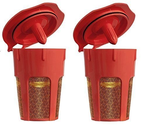 Fill N SaveELITE SERIES 24K Gold Reusable Carafe K-Cups [2 Pack]. Reusable of ;PO#44T-KH/435 H25W3373068
