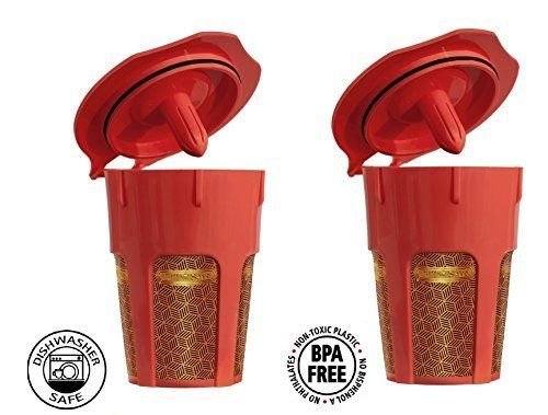 Fill N SaveELITE SERIES 24K Gold Reusable Carafe K-Cups [2 Pack]. Reusable of ;PO#44T-KH/435 H25W3373068 N2