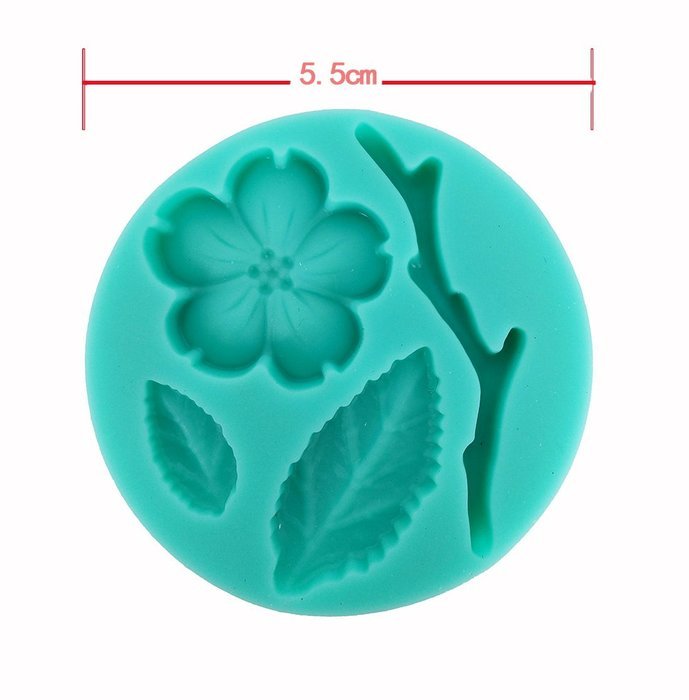 Garwarm 4 Pieces / Set Plum Magpie Shape 3d DIY Food Grade Silicone Mold Chocolate Candy Making Mold Tools DiameterSize... N3