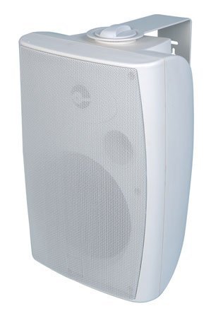 MCM Custom Audio 50-8890 8" Indoor/Outdoor Two-Way White Speaker Pair - 70V/8ohm 80W RMS N2