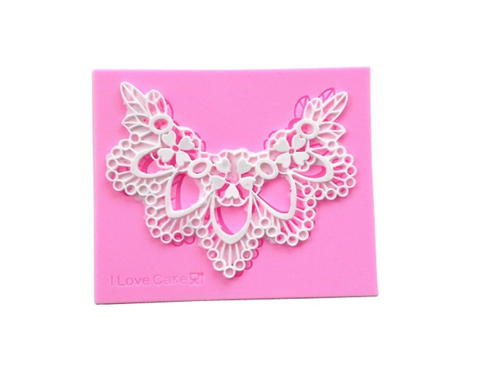 Wocuz W0530 Lace Cake Decorative Pattern Candy Making Mold for Baking Supplies and Decorations