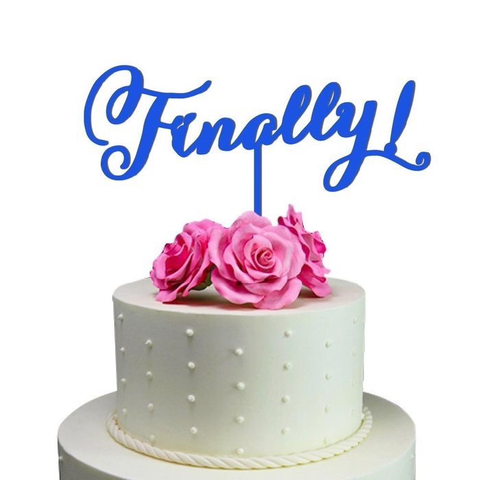 Sugar Yeti Made In USA Wedding Cake Topper Finally ! #7 Gold Mirror N15