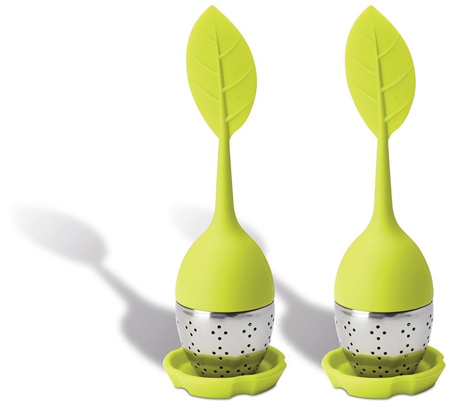 Set of 2 Tea Leaf Tea Infuser with long handle TYNEMOUTH by FINE European Stuff
