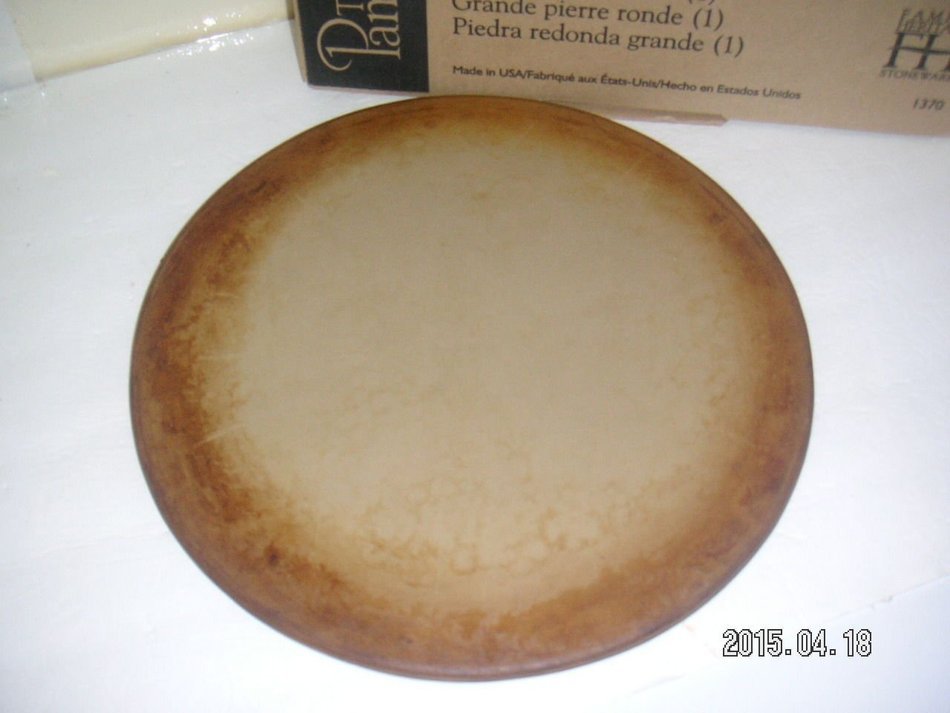 Pampered Chef 15" Large Flat Pizza Stoneware N3