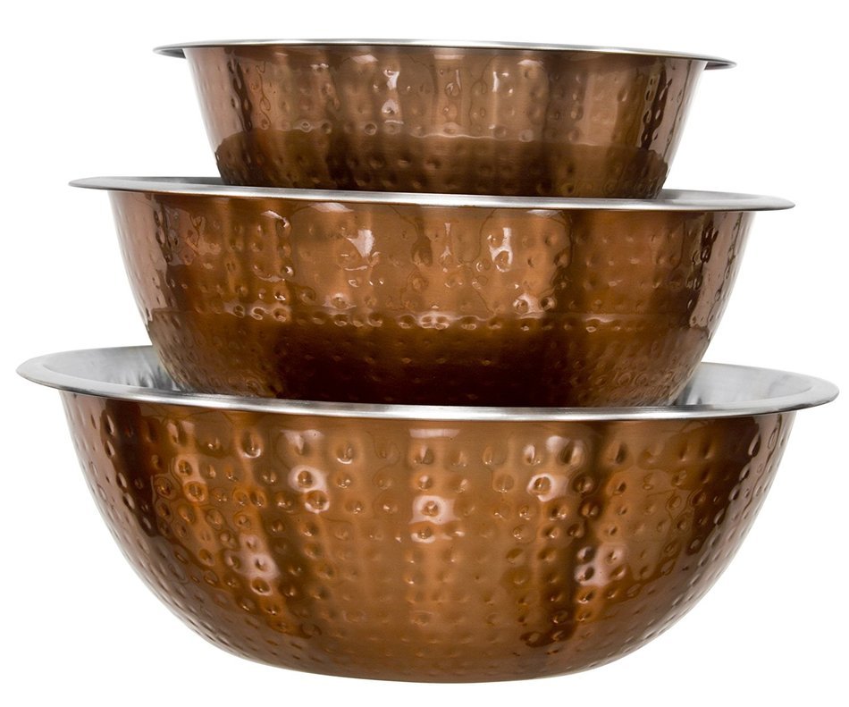 Home Essentials & Beyond 75862 Rose Copper Mix Bowl