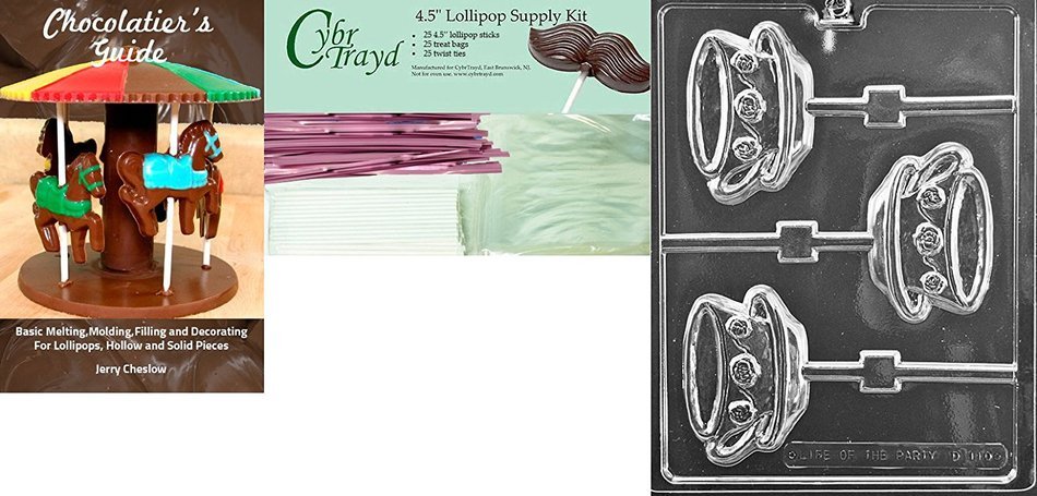 Cybrtrayd D110 Chocolate Candy Mold, Teacup and Saucer Lolly Dads and Moms N8