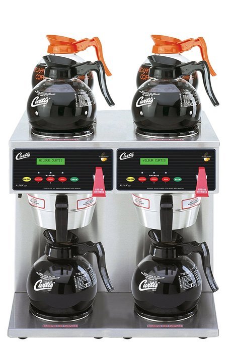 Wilbur Curtis G3 Alpha Decanter Brewer 64 Oz Coffee Brewer, Dual Voltage, 6 Station Twin 4 Upper, 2 Lower Warmers...