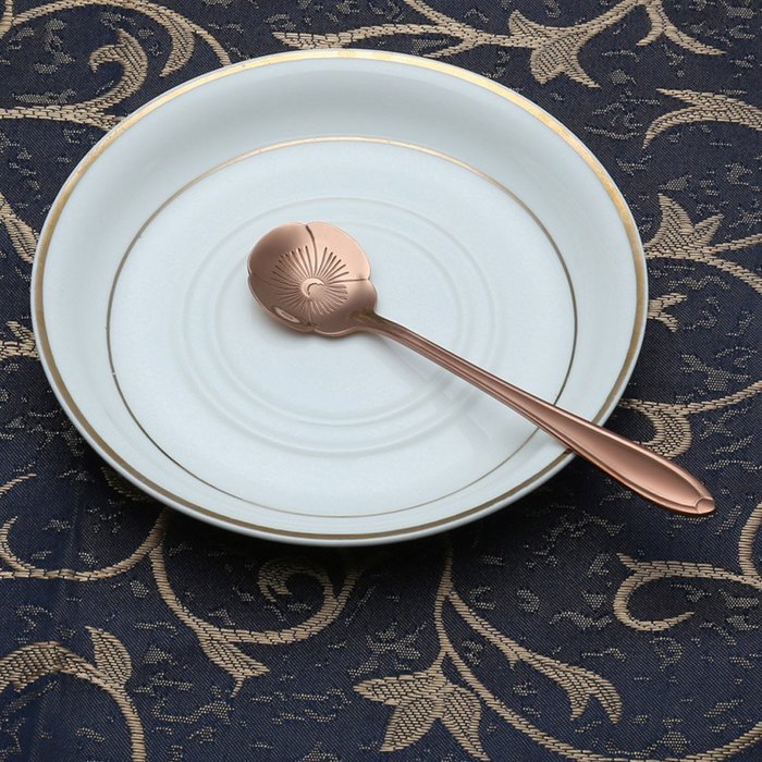 Coffee Scoops, Stainless Steel Tableware Creative Sunflower Flower Pattern Coffee Spoons Stirring Spoon Sugar... N57