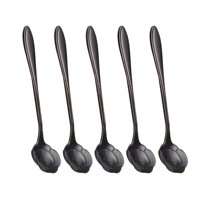 Coffee Scoops, Stainless Steel Tableware Creative Sunflower Flower Pattern Coffee Spoons Stirring Spoon Sugar... N62