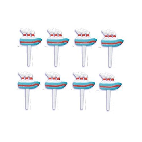 12 Boat Ship Cupcake Decoration Picks Cupcake Toppers
