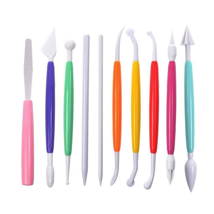 Rokou Muticolor DIY Cake Decorating Sugarcraft Modelling Paste Flower Bakeware Tool Kit (Muticolor) N4