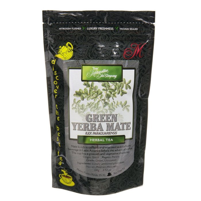 Metropolitan Tea Discovery Loose Tea Pack, Brazil Green Mate Herbal, 100gm N3