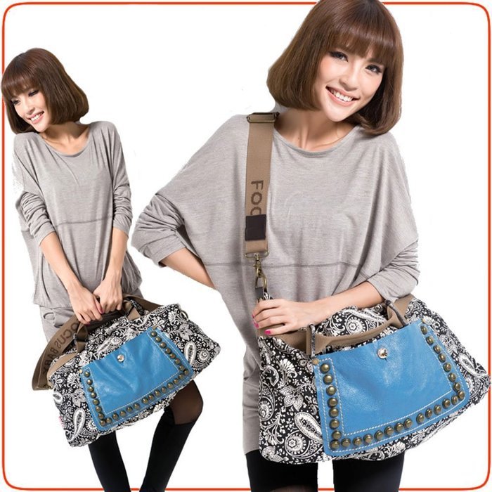 1 X Wisedeal Fashion Leopard Sequined Ladies Women Shoulder Messenger Bag Handbag Tote Purse N47