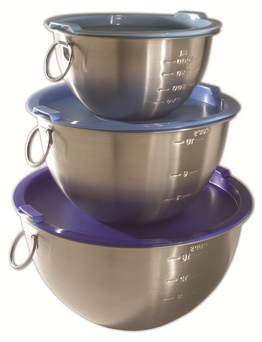 Stainless Steel Bowls with Lids