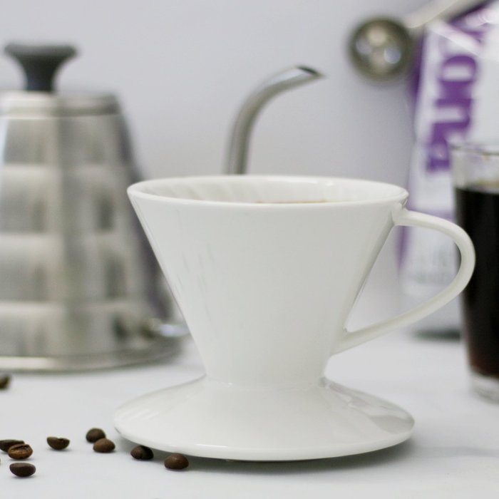 Coffee Dripper - Porcelain Pour Over Cone, 3 Holes - by Sweese N5