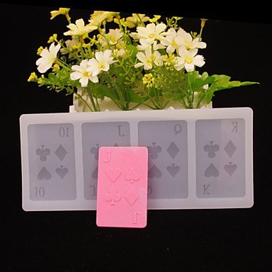 Sher Pocker Pair Shape Chocolate Plugin Mold for Cake Decoration Silicone Material