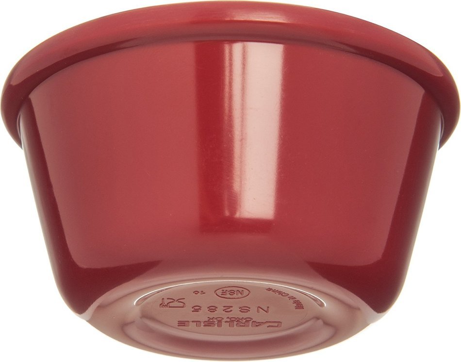 Carlisle S28558 Melamine Smooth Ramekin, 4 oz Capacity, 1.43" Height, Roma Red (Case of 48) N5