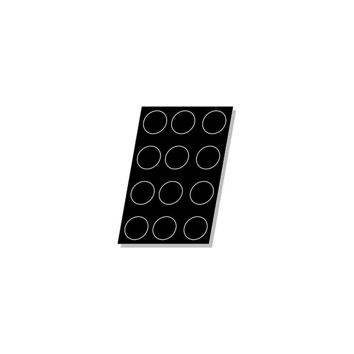 Demarle FP 02051 Flexipan 4 Oz. Muffin Pan with 12 Molds