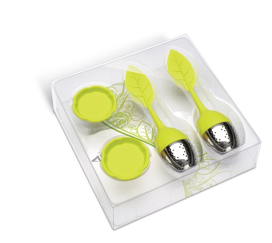 Set of 2 Tea Leaf Tea Infuser with long handle TYNEMOUTH by FINE European Stuff N2