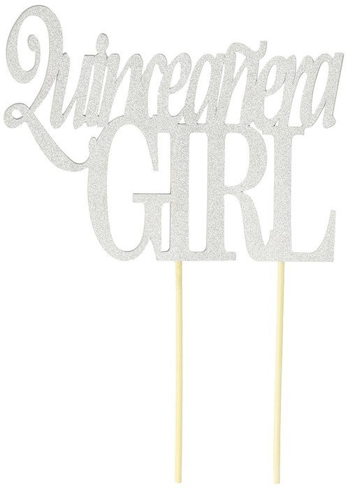 All About Details Silver Quinceanera-girl Cake Topper