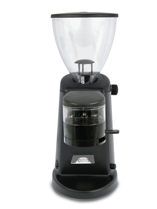 Doserless Electric Flat Burr Coffee Grinder Finish: Dark Black N2
