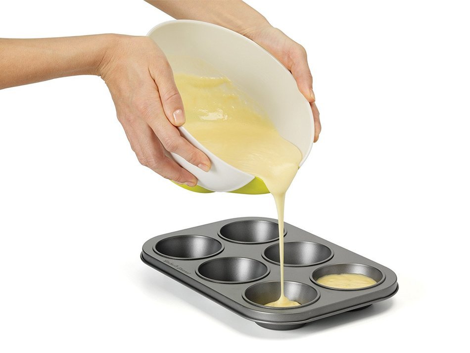 Chef'n SleekStor Pinch and Pour Mixing Bowl Set, Arugula, Avocado and Wasabi N8