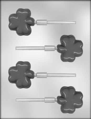 CK Products 2-Inch Thick Shamrock Sucker Chocolate Mold