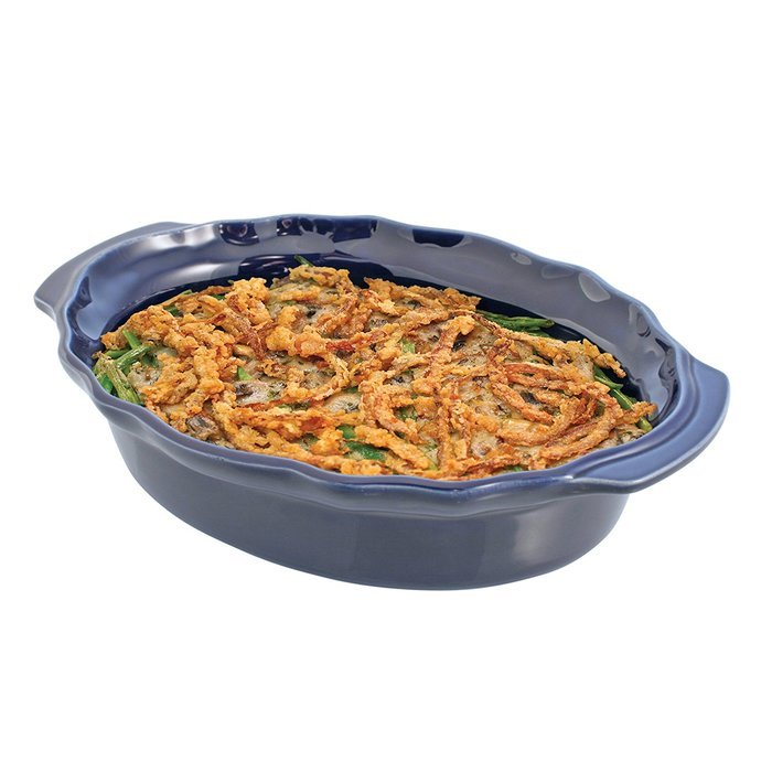 Swissmar Le Cordon Bleu Charmant Large Oval Roasting Dish, 4.2 Quart, Cordon Bleu N6
