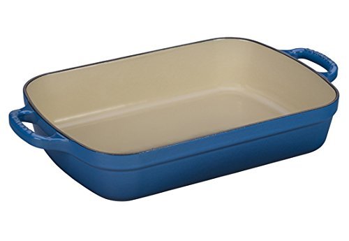Le Creuset Signature Cast Iron Rectangular Roaster, 3.0-Quart, Marseille