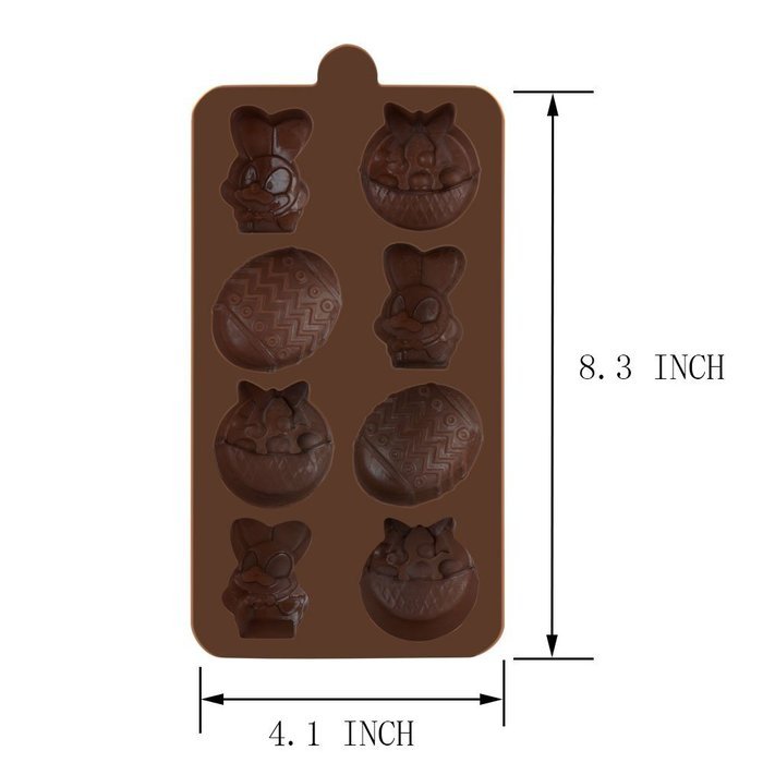 LAVAVIDA 6 Cavity Bear Paw Pan, Silicone Chocolate Jelly Candy Mold, Reusable & Non-stick Footprint Cookie Pan N5