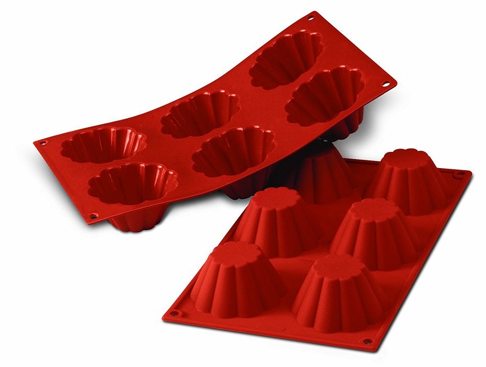 Silikomart SF034/C Silicone Classic Collection Mold Shapes, Brioche, Tall N3