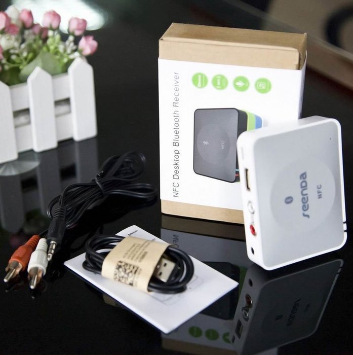 Seenda IBT-08 NFC Bluetooth Desktop Audio Receiver for Sound System N6