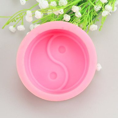 Sher Tai Chi Shaped Soap Molds Mooncake Mould Fondant Cake Chocolate Silicone Mold, Decoration Tools Bakeware N4