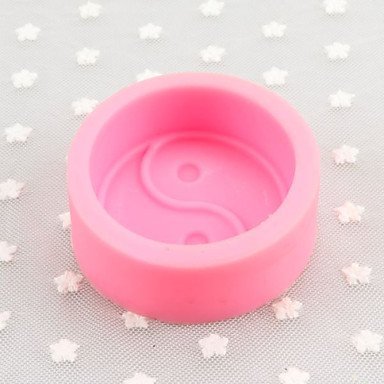 Sher Tai Chi Shaped Soap Molds Mooncake Mould Fondant Cake Chocolate Silicone Mold, Decoration Tools Bakeware N5