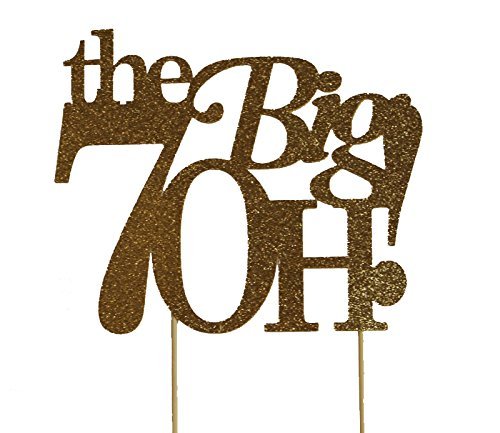 All About Details Gold The Big 7OH! Cake Topper N3