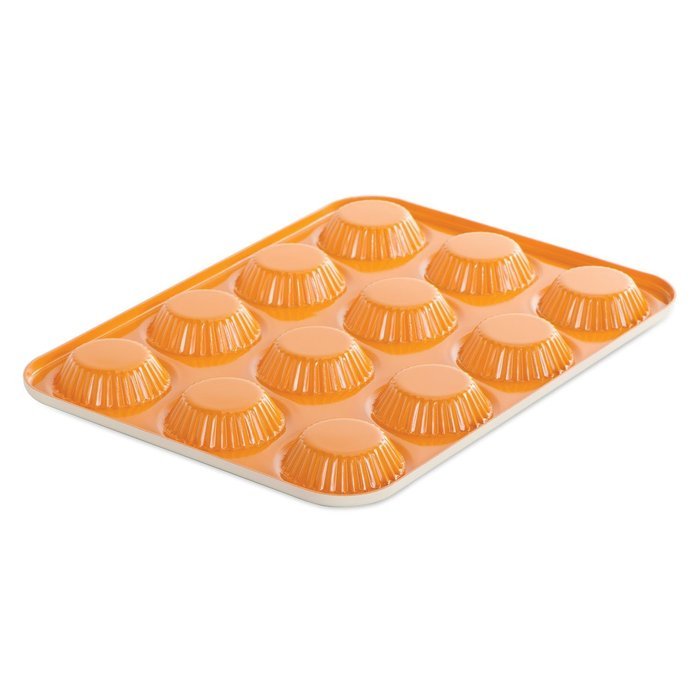Nordic Ware 41422 12-Cavity Quiche and Tart Pan, Mini, Colors Vary N2