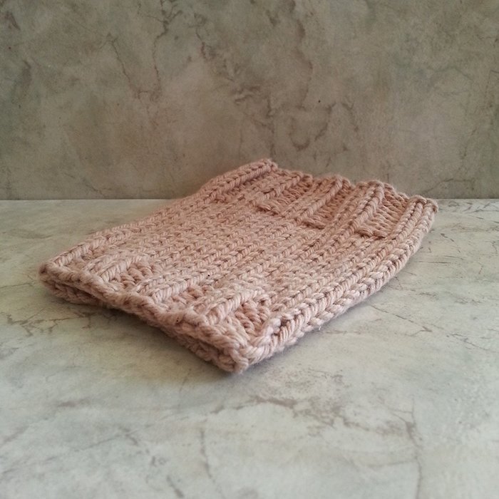 Cotton Knit Coffee Cup Sleeve Camel N3