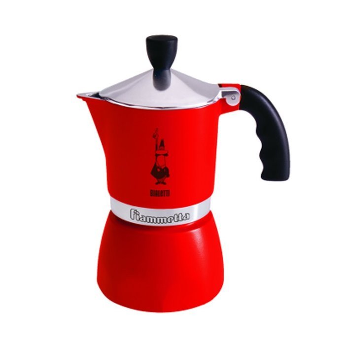 Bialetti "Fiammetta" Stove Top Espresso Maker, 3-cup (RED)