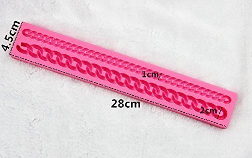 Palker Sky Diamond Chain Silicone Fondant Mold Cake Decorating Pastry Gum Pastry Tool Kitchen Tool Sugar Paste... N3