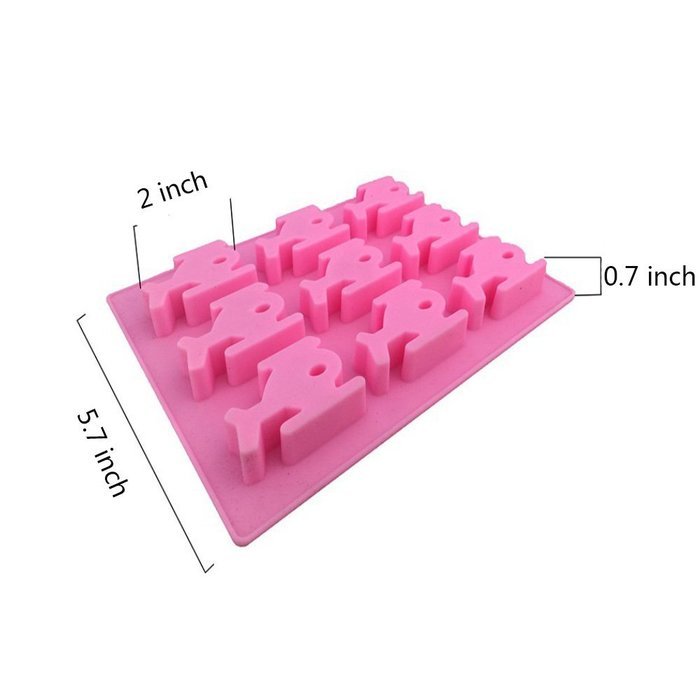 Witkey 9 Cavity Helicopter Shape Non Stick Silicone Molds Fondant Chocolate Molds Candy Molds Baking Cookie Moulds... N2